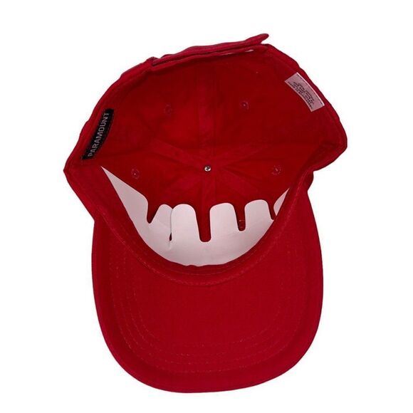 Hipster Lumberjack Beard Strapback Hat Red / White Adjustable OS - Picture 5 of 8